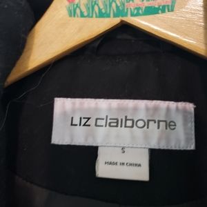Liz Claiborne black wool coat small